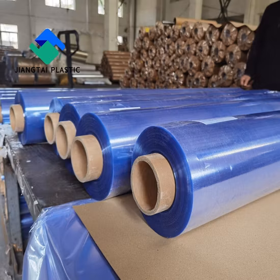 Jiangtai Anti UV Нормальная прозрачная пластиковая рулонная пленка из ПВХ для упаковки