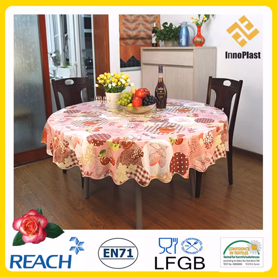 Скатерть с принтом из ПВХ/ПЭВА и нетканого материала LFGB Oko